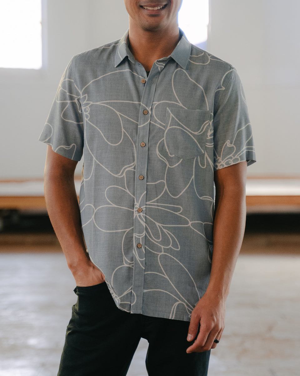 Aloha Shirt Button Down - Kahakai – Aloha Ke Akua Clothing