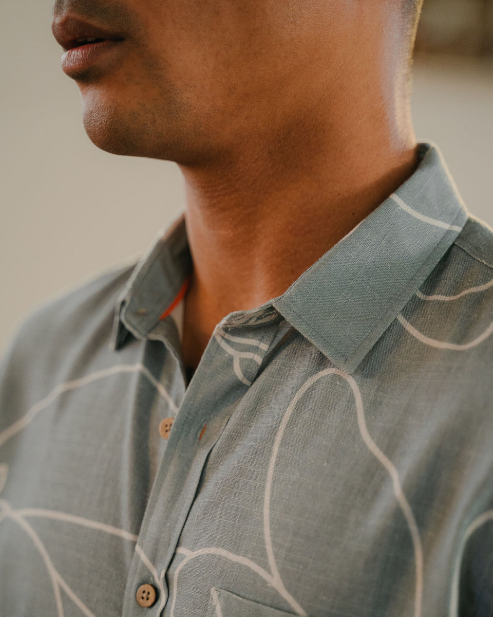 Aloha Shirt Button Down - Kahakai – Aloha Ke Akua Clothing Co.