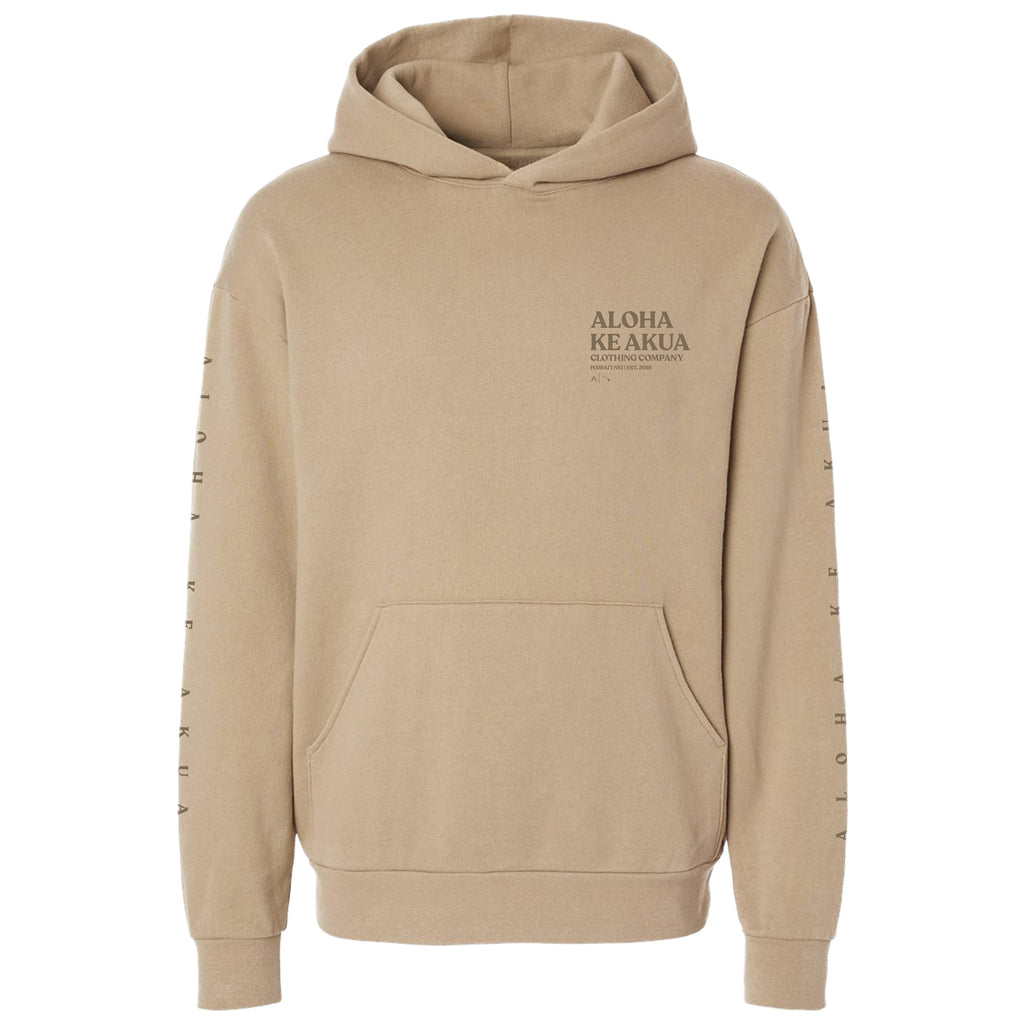 Aloha Ke Akua Hoodie Sand