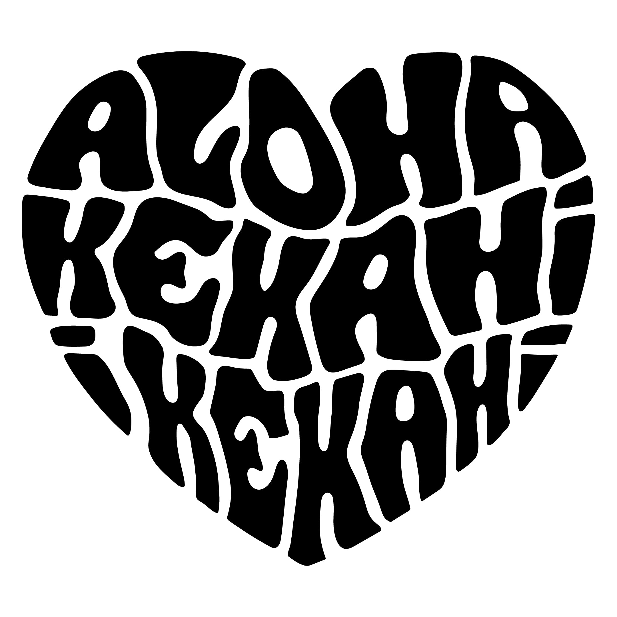 Aloha Kekahi I Kekahi Sticker Black