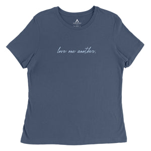 Love One Another Vintage Navy Front