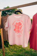 Sweet Like Melia Boxy Tee - Pink