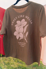 Sweet Like Melia Boxy Tee - Vintage Brown