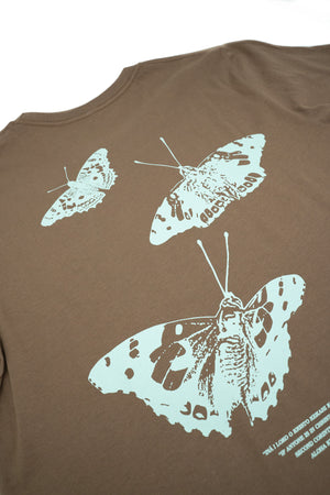Pulelehua Butterfly Tshirt Brown Back