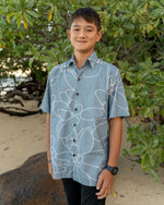 Naupaka Kahakai Aloha Shirt Front Model