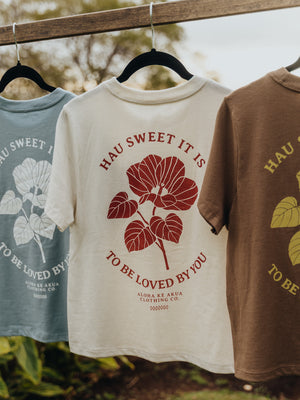 Aloha Ke Akua Clothing Co. | Hau Sweet Boxy Tee - Vintage Brown