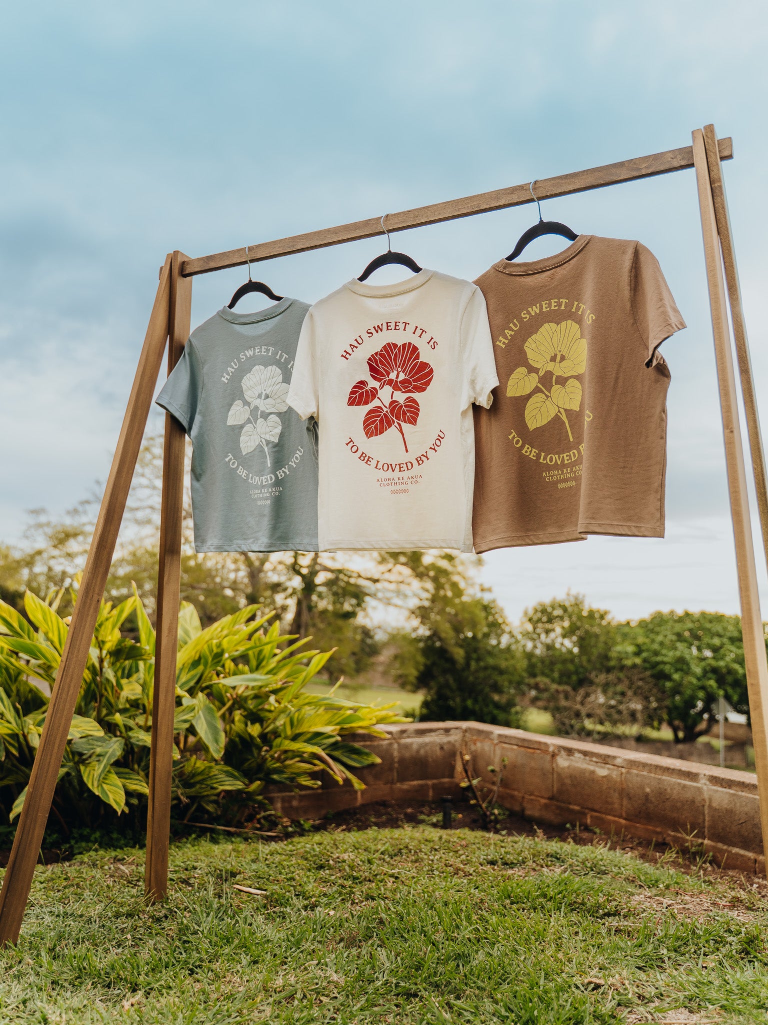 Aloha Ke Akua Clothing Co. | Hau Sweet Boxy Tee - Vintage Brown