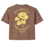 Hau Sweet Tee Boxy Brown Back