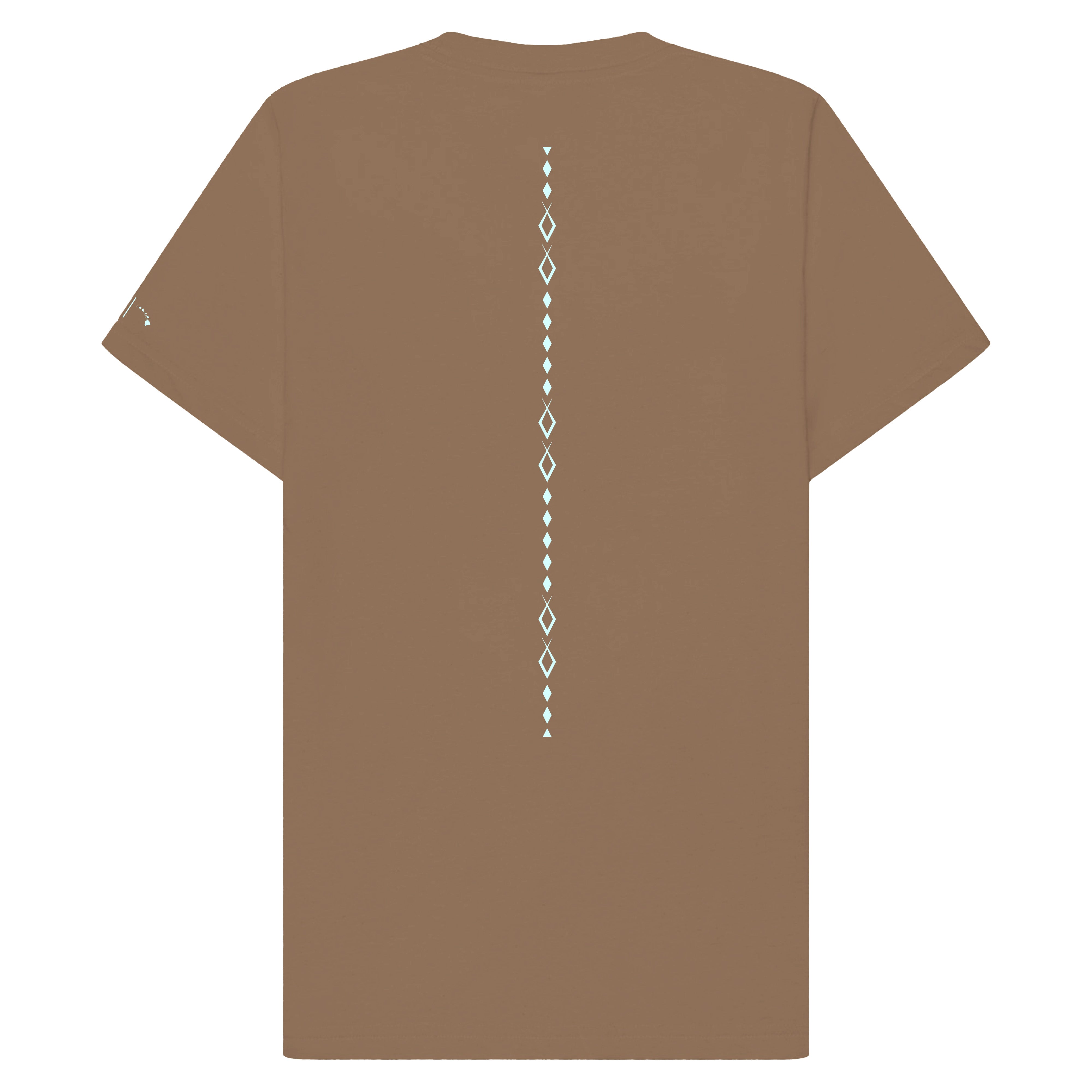 Hoonui Fish and Loafs Vintage Brown Tshirt Back