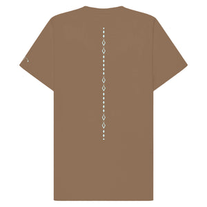 Hoonui Fish and Loafs Vintage Brown Tshirt Back