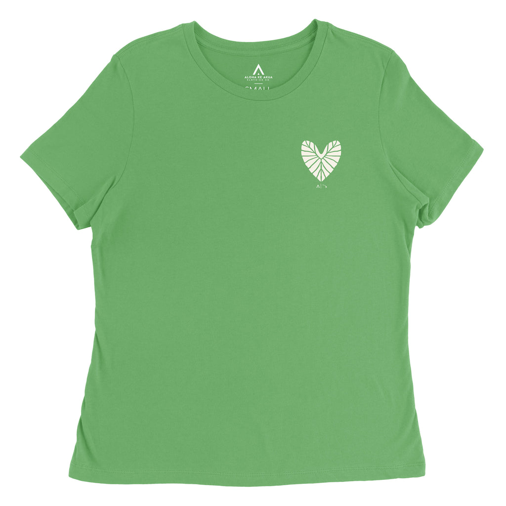 Kalo Heart Tee Leaf Womens