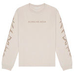 Maile Longsleeve tee dust front of shirt