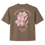 Sweet Like Melia Boxy Tee - Vintage Brown