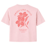 Sweet Like Melia Boxy Tee - Pink