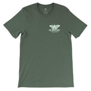 Pulelehua Butterfly Tshirt Pine Front