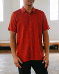Aloha Shirt Button Down Aala Red Front