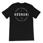 Ho‘onani Praise Tshirt Black Back