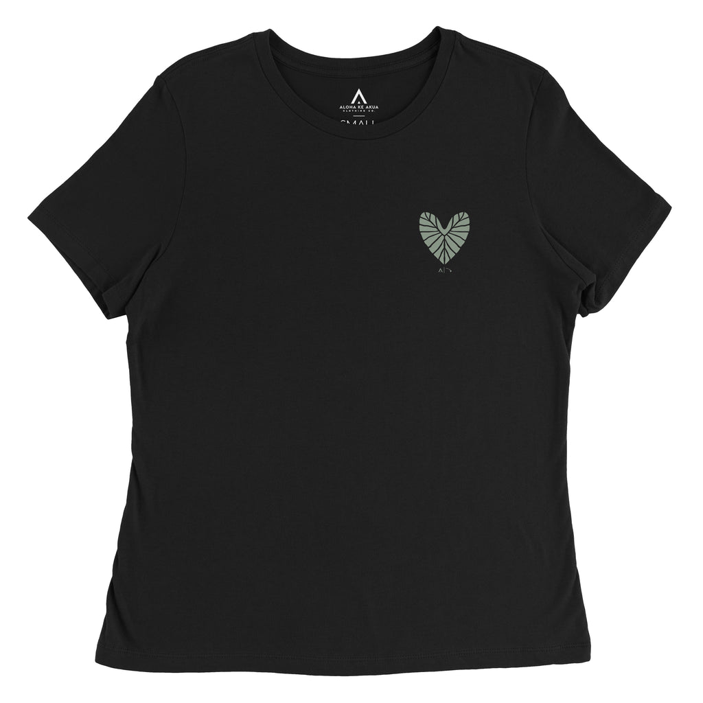 Kalo Heart Womens Shirt Black