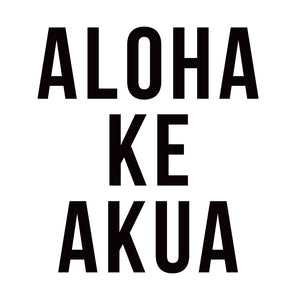 Aloha Ke Akua Sticker Black Vinyl