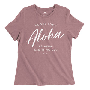 Wahine Aloha Shirt God Is Love